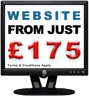 Web for less offer:  from £100 for a complete website page